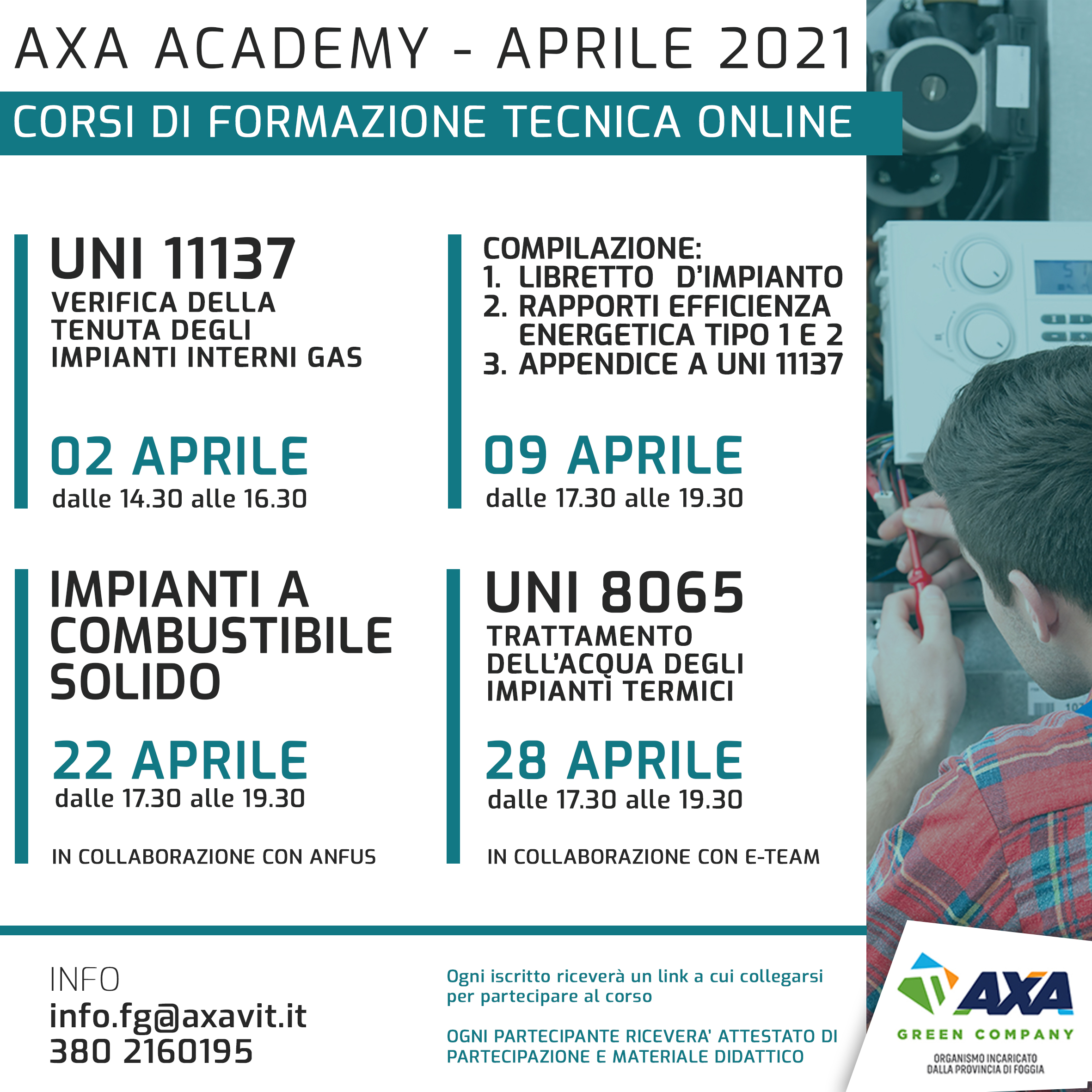 Axa Academy presenta il calendario formativo di aprile 2021