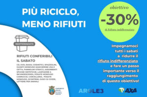 Più riciclo meno rifiuti campagna Axa